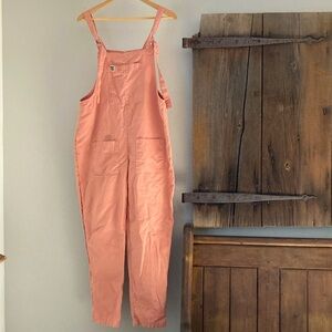 Lucy & Yak Salmon Overalls Dungarees